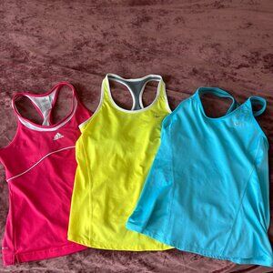 Nike & Adidas Workout Dry-Fit Tank Tops Women's Size Medium BUNDLE